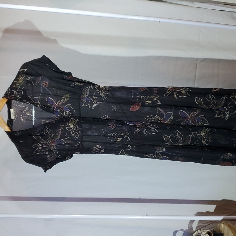 Wilfred sheer dress. Button Up.